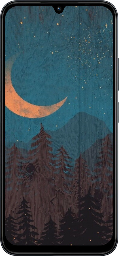 Силиконовый чехол Звездный лес для Xiaomi POCO C85 4G - 6480u-4233 изображение 
