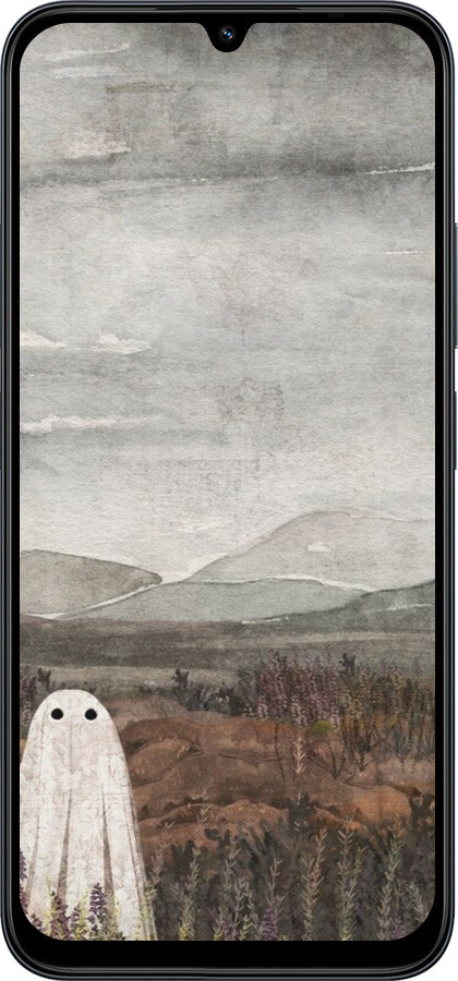 Силиконовый чехол Одинокий призрак на фоне гор для Xiaomi POCO C85 4G - 6486u-4233 изображение 