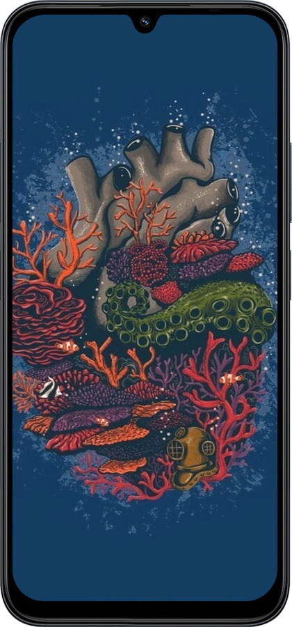 Силиконовый чехол Сердце моря для Xiaomi Redmi 15C 4G - 6506u-4095 изображение 