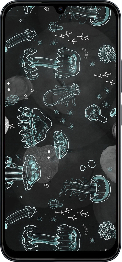 Силиконовый чехол Медузы для Xiaomi POCO C85 4G - 906u-4233 изображение 