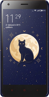 3D пластиковый глянцевый чехол Cute Cat Celestial/Witchy для Xiaomi Redmi 2 - 6787c-98 изображение 