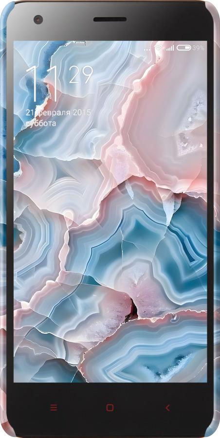 3D пластиковий матовий чехол Мрамор для Xiaomi Redmi 2 - 6306m-98 изображение 