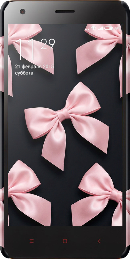3D пластиковый глянцевый чехол Coquette Ribbons Dark Coquette для Xiaomi Redmi 2 - 6767c-98 изображение 