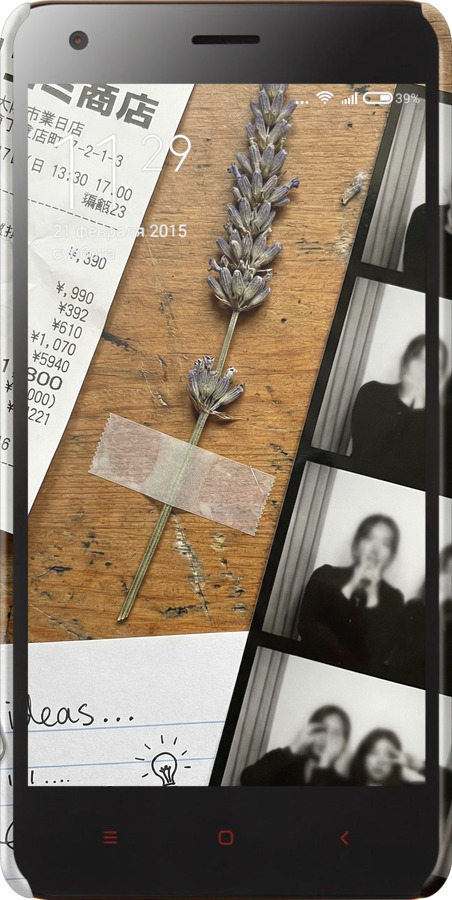 3D пластиковый глянцевый чехол Aesthetic Scrapbook Collage для Xiaomi Redmi 2 - 6773c-98 изображение 