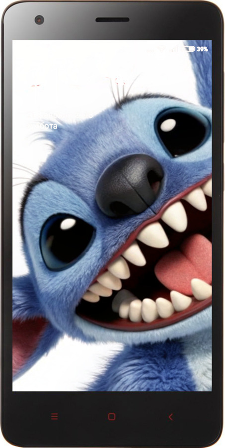 Силіконовий чехол Стіч для Xiaomi Redmi 2 - 6684u-98 изображение 