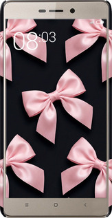 3D пластиковый матовый чехол Coquette Ribbons Dark Coquette для Xiaomi Redmi 3 Pro - 6767m-341 изображение 