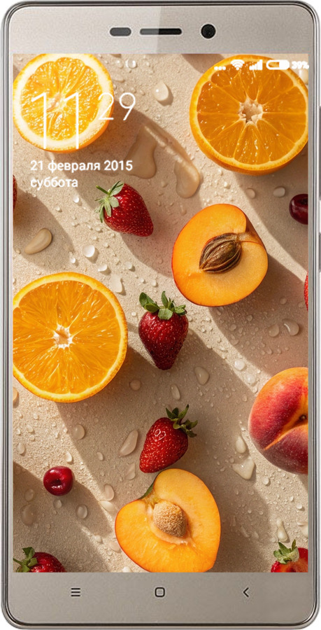 Силіконовий чехол Фрукти 3 для Xiaomi Redmi 3 Pro - 6703u-341 изображение 