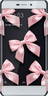 3D пластиковий матовий чехол Coquette Ribbons Dark Coquette для Xiaomi Redmi 3 - 6767m-97 изображение 