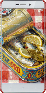 3D пластиковий матовий чехол Vintage Sardine Tin Phone для Xiaomi Redmi 3 - 6772m-97 изображение 