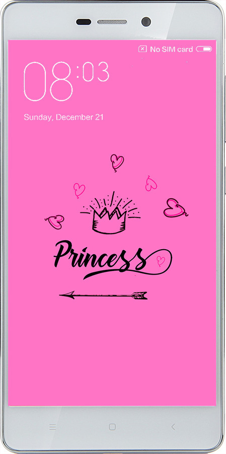 2D пластиковий чехол Princess для Xiaomi Redmi 3 - 4361t-97 изображение 