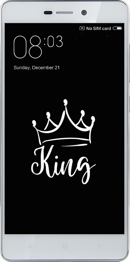 2D пластиковий чехол Queen & King для нього для Xiaomi Redmi 3 - 5521t-97 изображение 