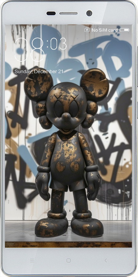 2D пластиковий чехол Bronze kaws v2 для Xiaomi Redmi 3 - 6098t-97 изображение 