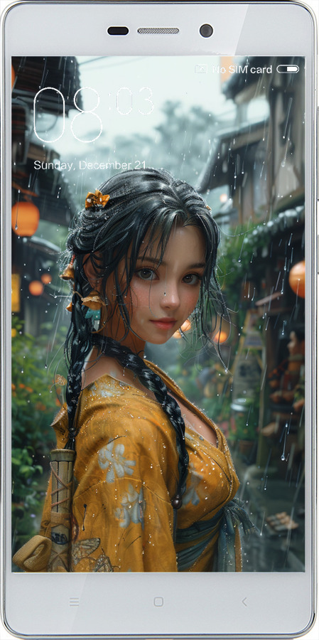 Силіконовий чехол Anime-girl для Xiaomi Redmi 3 - 6133u-97 изображение 