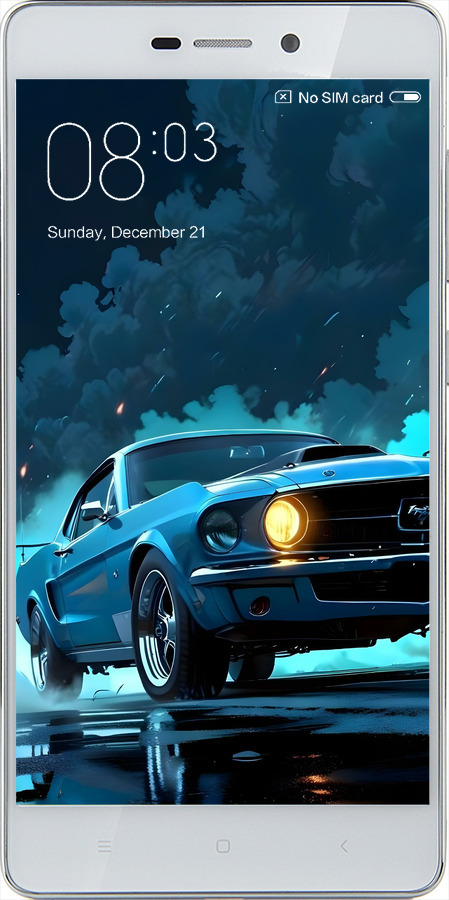 2D пластиковый чехол Форд мустанг для Xiaomi Redmi 3 - 6374t-97 изображение 