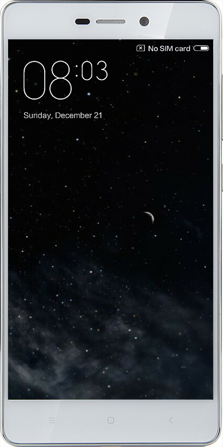 2D пластиковый чехол Ночное небо для Xiaomi Redmi 3 - 6451t-97 изображение 