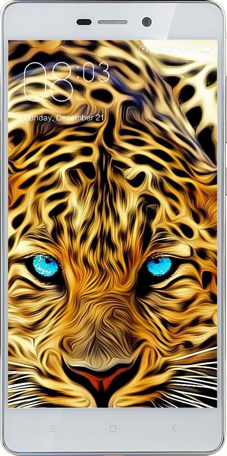 2D пластиковий чехол Леопард для Xiaomi Redmi 3 - 6611t-97 изображение 