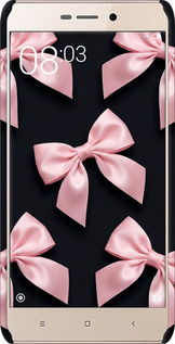 3D пластиковый матовый чехол Coquette Ribbons Dark Coquette для Xiaomi Redmi 3x - 6767m-441 изображение 