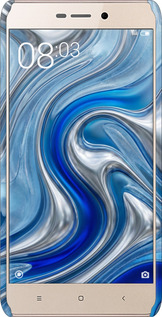 3D пластиковый матовый чехол Liquid Chrome для Xiaomi Redmi 3x - 6781m-441 изображение 