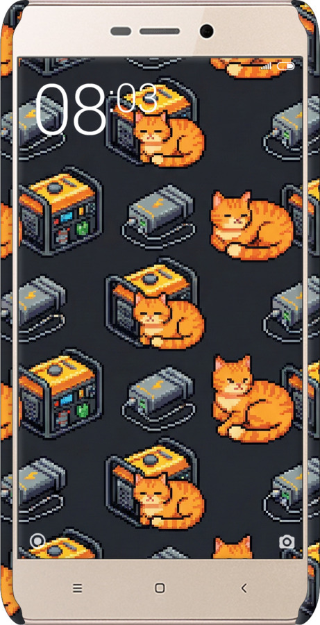 3D пластиковый матовый чехол Autonomous Zone для Xiaomi Redmi 3x - 6771m-441 изображение 