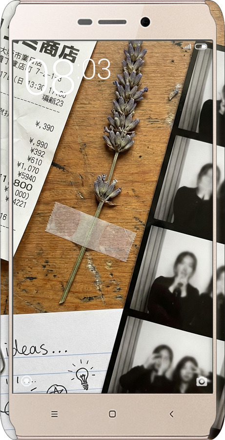 3D пластиковый матовый чехол Aesthetic Scrapbook Collage для Xiaomi Redmi 3x - 6773m-441 изображение 