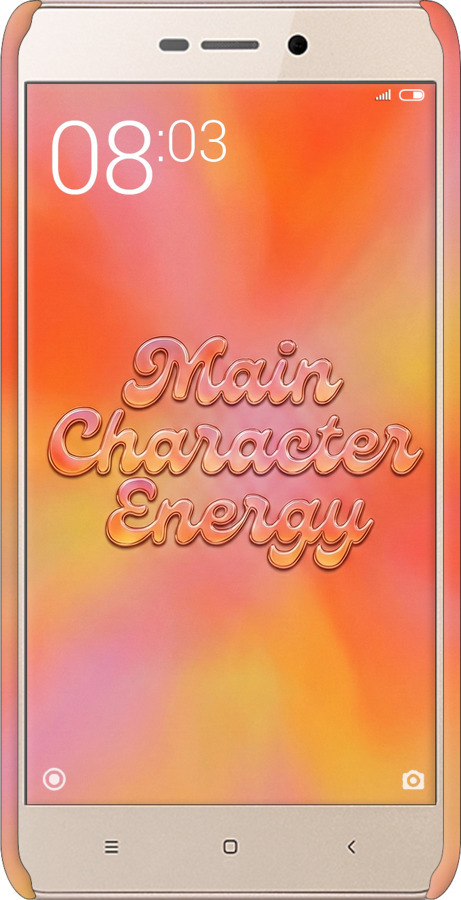 3D пластиковый матовый чехол Aura Gradient Main Character Energy Aesthetic Y2K для Xiaomi Redmi 3x - 6783m-441 изображение 