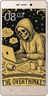 Силиконовый чехол The Overthinker для Xiaomi Redmi 3x - 6774u-441 изображение 