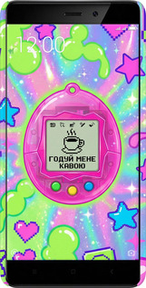 3D пластиковый матовый чехол Y2K Aesthetic Retro Pet: Годуй мене кавою для Xiaomi Redmi 4 - 6784m-417 изображение 