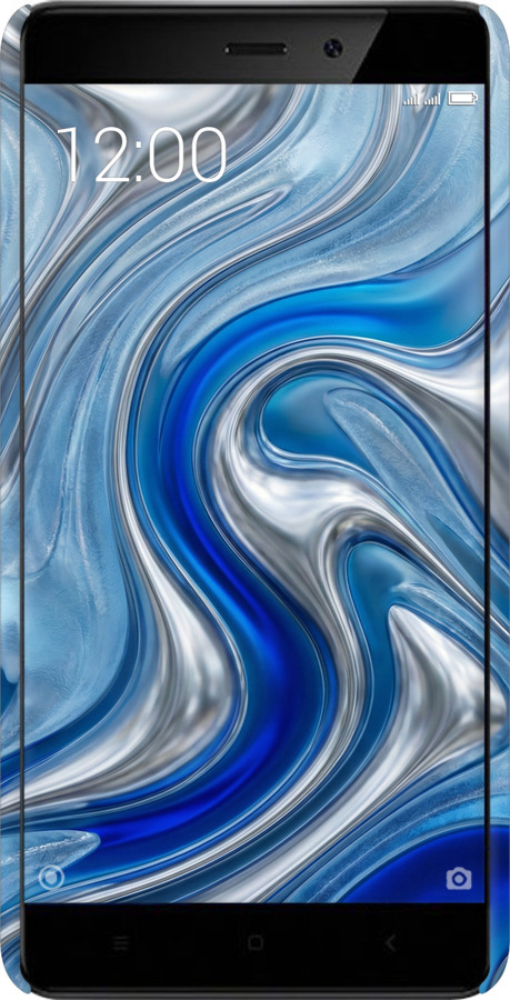 3D пластиковый матовый чехол Liquid Chrome для Xiaomi Redmi 4 - 6781m-417 изображение 