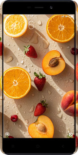 3D пластиковый матовый чехол Фрукты 3 для Xiaomi RedMi 4A - 6703m-631 изображение 