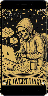 3D пластиковый матовый чехол The Overthinker для Xiaomi RedMi 4A - 6774m-631 изображение 