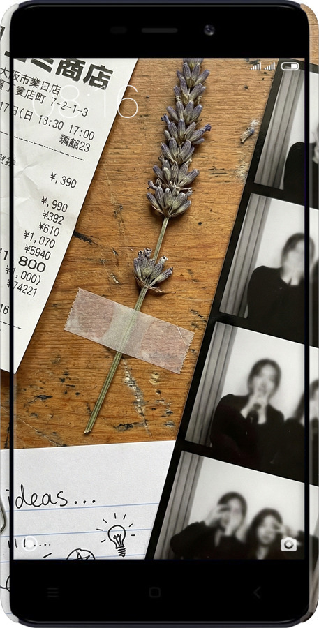 3D пластиковый матовый чехол Aesthetic Scrapbook Collage для Xiaomi RedMi 4A - 6773m-631 изображение 