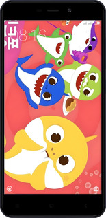 Силиконовый чехол Бейби Шаркс для Xiaomi RedMi 4A - 6305u-631 изображение 