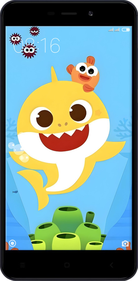 2D пластиковий чехол Бейби Шарк для Xiaomi RedMi 4A - 6303t-631 изображение 