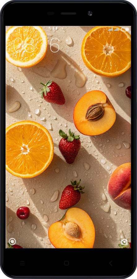 2D пластиковый чехол Фрукты 3 для Xiaomi RedMi 4A - 6703t-631 изображение 