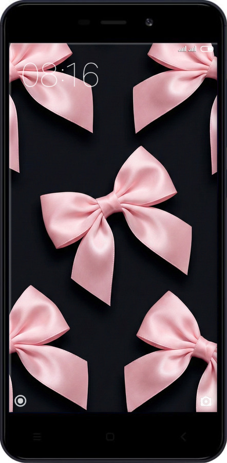 2D пластиковый чехол Coquette Ribbons Dark Coquette для Xiaomi RedMi 4A - 6767t-631 изображение 