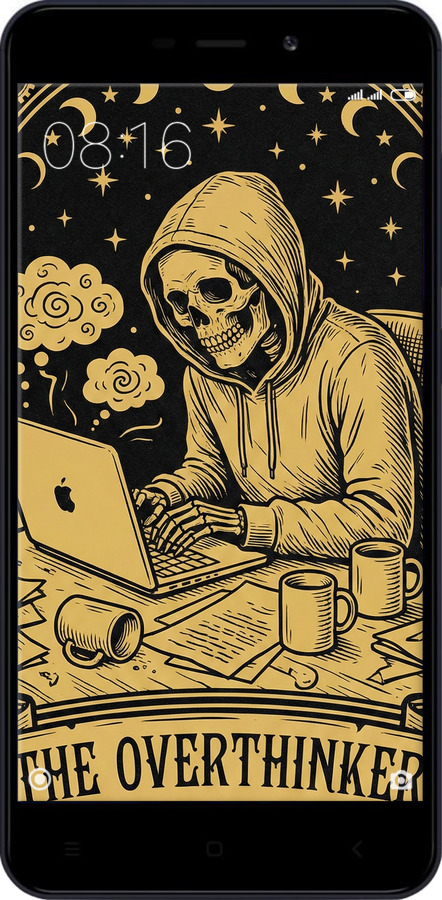 2D пластиковый чехол The Overthinker для Xiaomi RedMi 4A - 6774t-631 изображение 