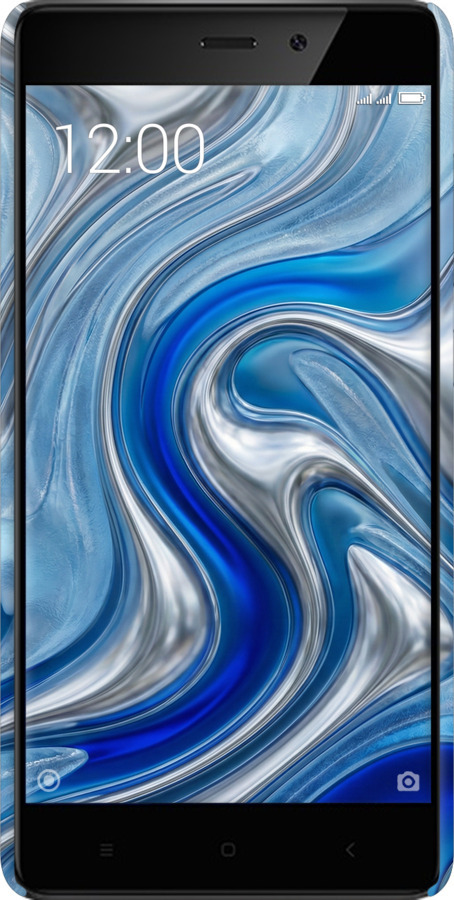 3D пластиковый матовый чехол Liquid Chrome для Xiaomi Redmi 4 pro - 6781m-438 изображение 