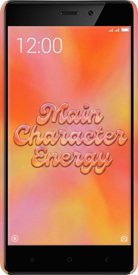 3D пластиковый матовый чехол Aura Gradient Main Character Energy Aesthetic Y2K для Xiaomi Redmi 4 pro - 6783m-438 изображение 