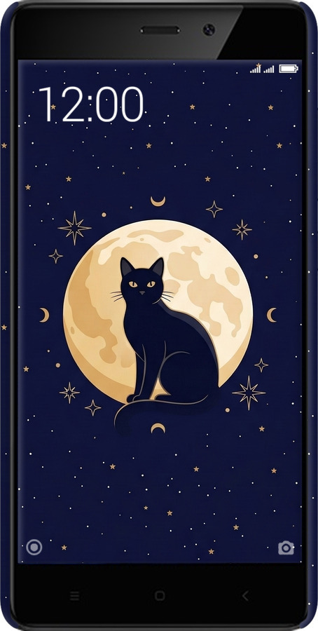 3D пластиковый матовый чехол Cute Cat Celestial/Witchy для Xiaomi Redmi 4 Prime - 6787m-437 изображение 