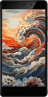 Силіконовий чехол Арт хвилі для Xiaomi Redmi 4 pro - 6324u-438 изображение 