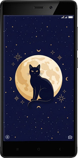 Силиконовый чехол Cute Cat Celestial/Witchy для Xiaomi Redmi 4 pro - 6787u-438 изображение 