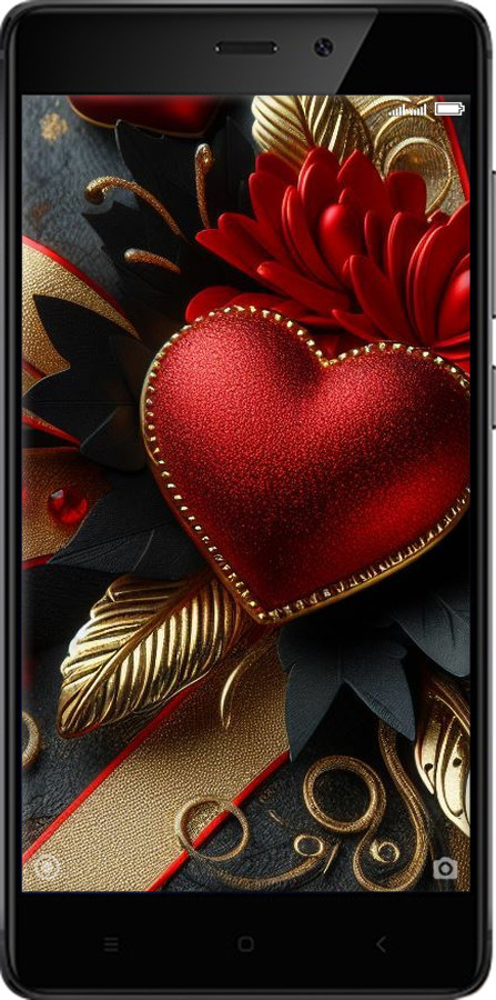 Силіконовий чехол Сердечки v2 для Xiaomi Redmi 4 Prime - 5832u-437 изображение 