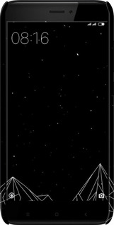 3D пластиковый матовый чехол Черно белые абстрактные горы для Xiaomi Redmi 4X - 6437m-778 изображение 