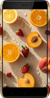 3D пластиковий матовий чехол Фрукти 3 для Xiaomi Redmi 4X - 6703m-778 изображение 