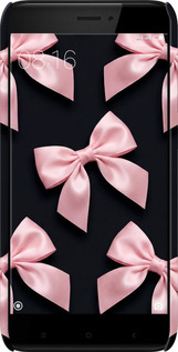 3D пластиковый матовый чехол Coquette Ribbons Dark Coquette для Xiaomi Redmi 4X - 6767m-778 изображение 