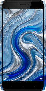 3D пластиковый матовый чехол Liquid Chrome для Xiaomi Redmi 4X - 6781m-778 изображение 