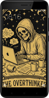 2D пластиковий чехол The Overthinker для Xiaomi Redmi 4X - 6774t-778 изображение 