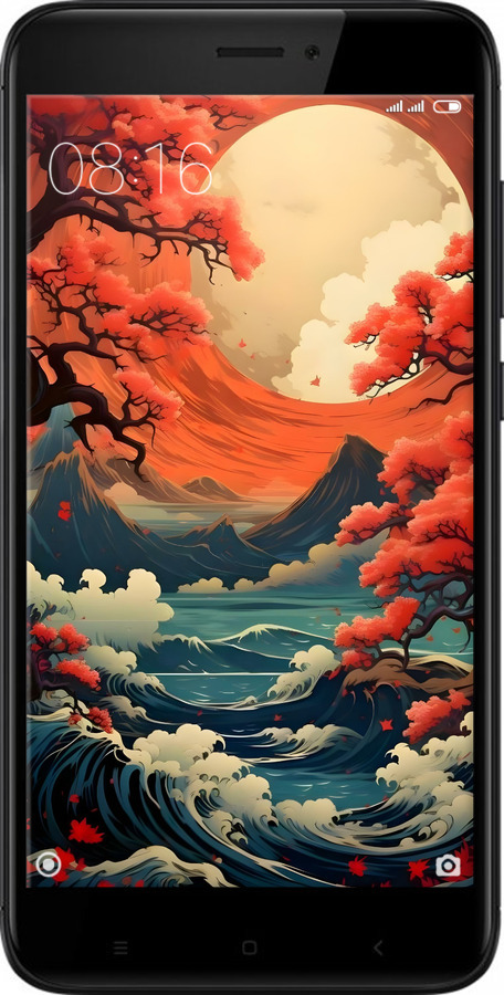 2D пластиковий чехол Природа Японії для Xiaomi Redmi 4X - 6327t-778 изображение 