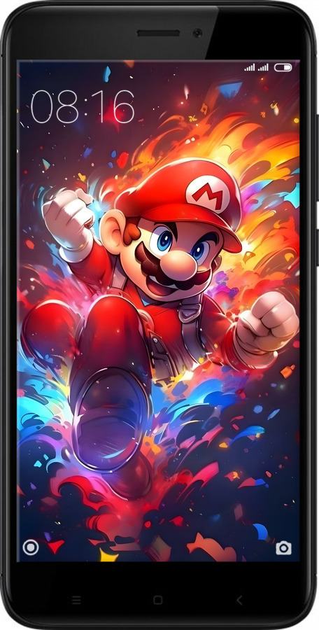 2D пластиковий чехол Супер Маріо для Xiaomi Redmi 4X - 6342t-778 изображение 
