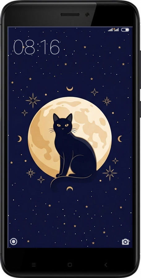 Силіконовий чехол Cute Cat Celestial/Witchy для Xiaomi Redmi 4X - 6787u-778 изображение 
